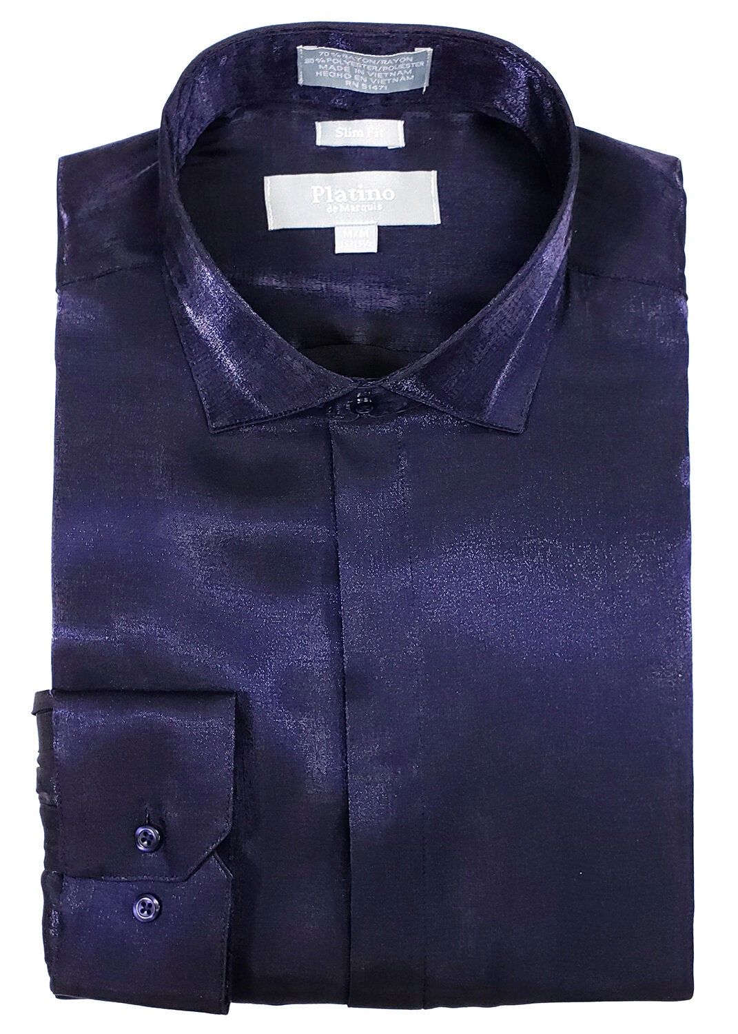 PLATINO ROYAL : Slim Fit Satin, Élégance 20101SL, Soie Royale. Un classique revisité, irrésistible.